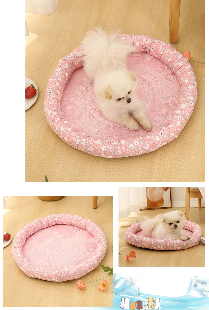 Dog Mat Cooling 2022 Summer Pad Mat For Dogs Cat Blanket Sofa Breathable Pet Dog Bed Washable For Small Medium Large Dogs