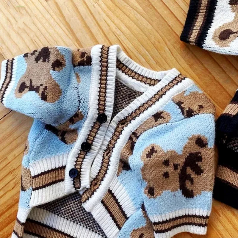 Ropa de lujo para perros Chihuahua, cárdigan a rayas, suéter, Bichon Frise, cachorro, gatito, abrigo cálido para perros y gatos, accesorios para mascotas