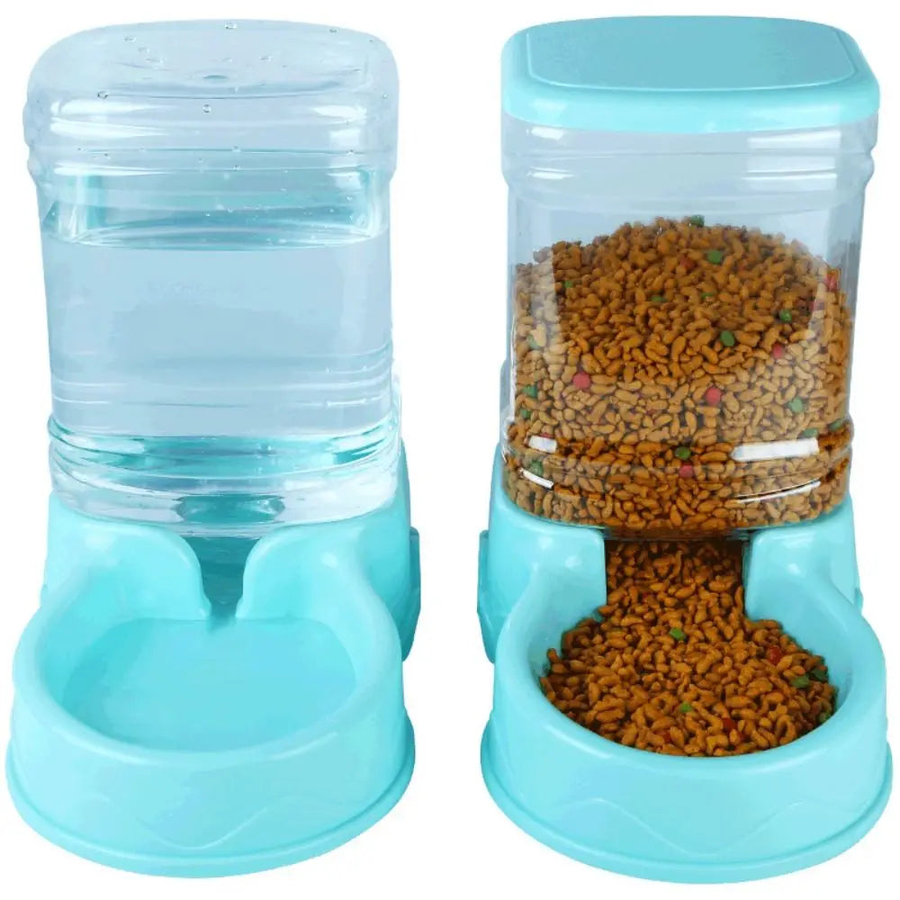 3.8L Automatic Pet Feeder Large Capacity Cat Dog Food Dispenser For Pet Water Drinking,Feeding,Corner Food Dispenser Water Bowl