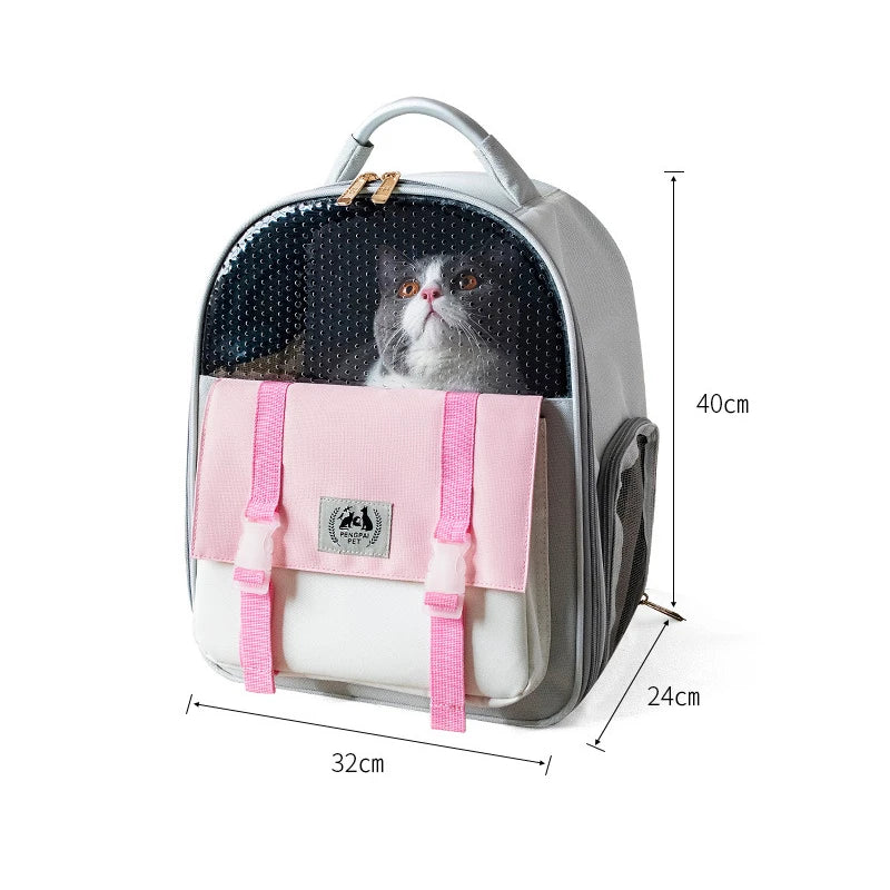 Cat Carrier Bag Small Dog Breathable Transportation Backpack Pet Outdoor Travel Shoulder Bags Puppy Kitten Dog Carrying Bagpack