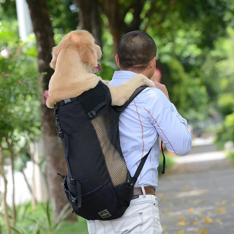 Breathable Dog Carrier Bag Portable Pet Outdoor Travel Backpack Reflective Carrier Bags for Cats French Bulldog Dog