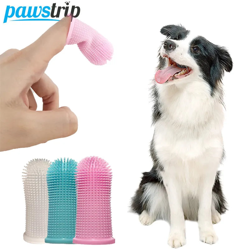 Brosse à dents en Silicone souple pour animaux de compagnie, brosse de nettoyage buccal pour animaux de compagnie, mauvaise haleine, tartre, outil de soins des dents, accessoires pour chiens