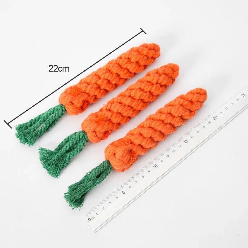 1pc juguetes para perros animales de dibujos animados mordedores de juguete para perros duradero trenzado resistente a mordeduras cachorro Molar Limpieza de dientes juguete de cuerda de algodón