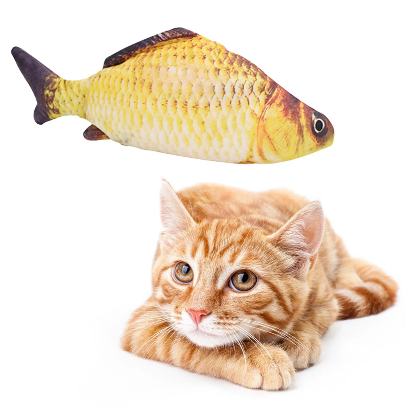 Cat Toys Fish USB Charger Fish Interactive Electric Floppy Fish Cat Toy Realistic Pet Cats Chew Bite Toys Pet Supplies Cats Dog