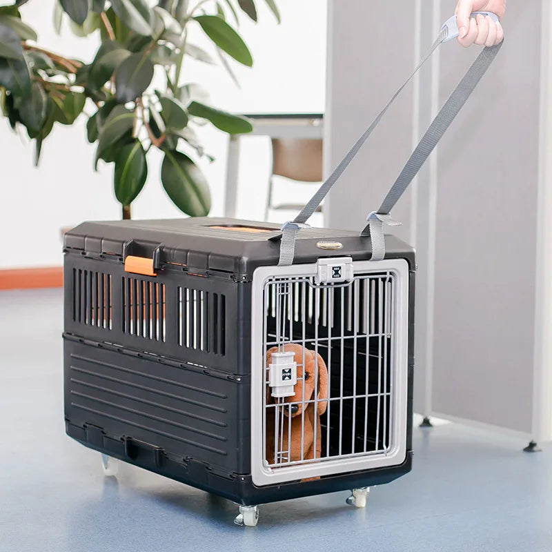 Breathable Cat Carrier Box Carrying Safe Travel Crate Transport Cage Carrier Basket With Handle For Indoor Puppy Car Outdoor