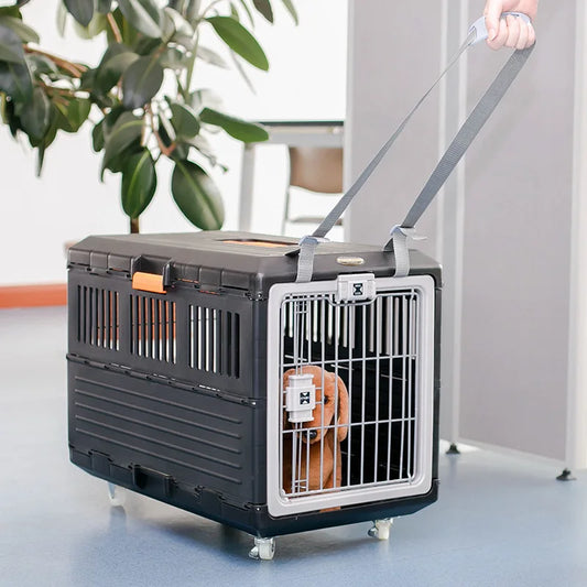 Breathable Cat Carrier Box Carrying Safe Travel Crate Transport Cage Carrier Basket With Handle For Indoor Puppy Car Outdoor