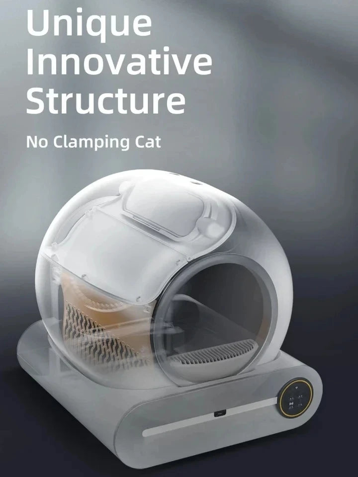 【Ship From Spain】Tonepie 65L Automatic Smart Cat Litter Box Self Cleaning Fully Enclosed Cat Litter Box Pet Toilet Litter Tray