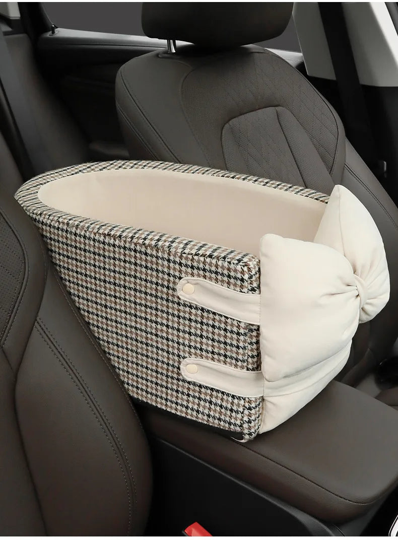 Accoudoir de voiture pour chat, nid de lit pour animal de compagnie, siège de voiture pour chien, contrôle central, transport, protection de transport pour petit chien, chiot, housse de siège de voiture