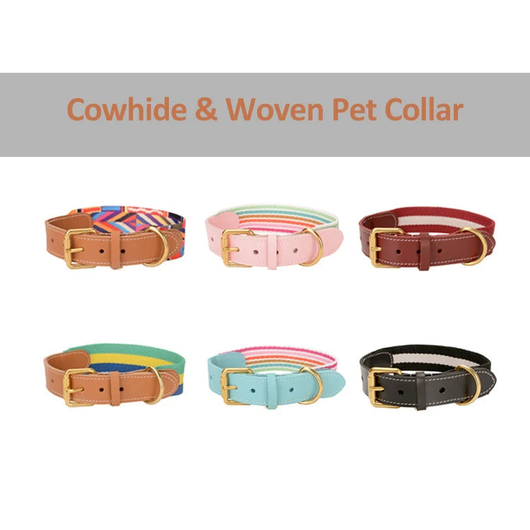 Nuevo collar de color mejorado de alta calidad para perros grandes, pastor alemán, paseo para perros, cadena P, mascota ajustable para perros medianos y grandes, accesorios