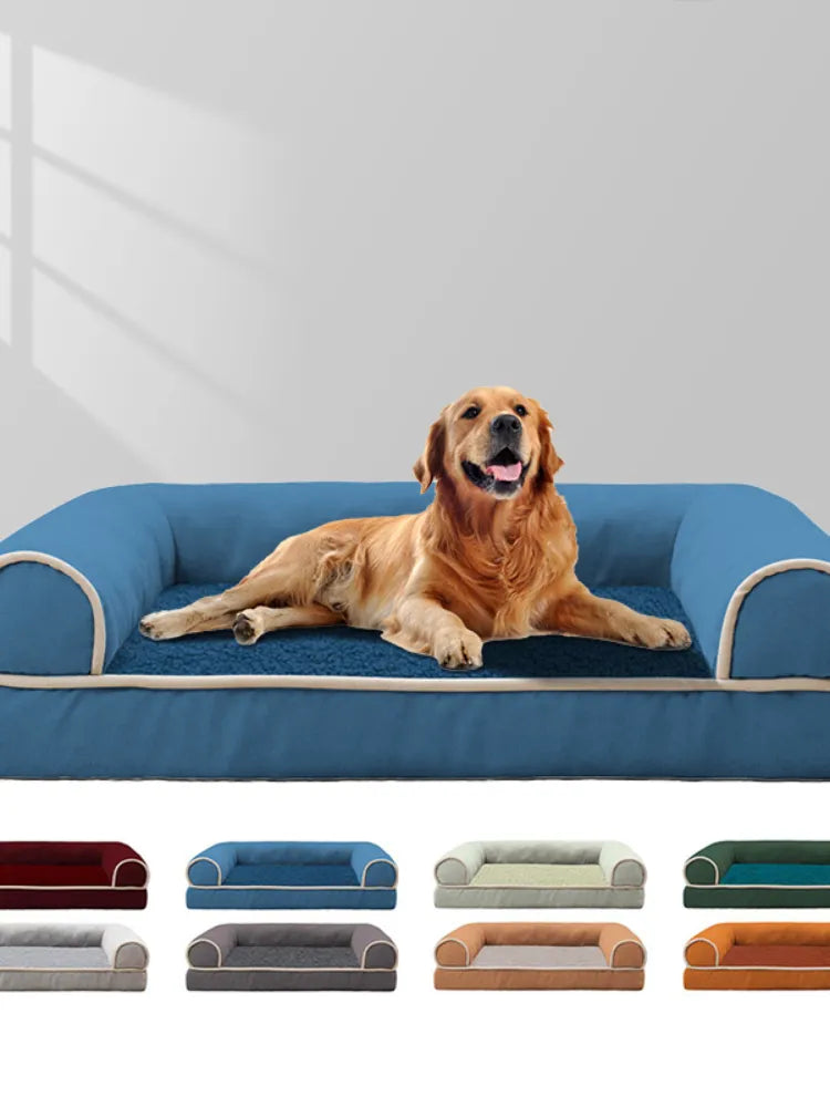 Nueva cama para perros, sofá para perros, sueño profundo, casa para perros pequeños, medianos y grandes, estera cuadrada gruesa y cálida para perros, perrera, producto para mascotas