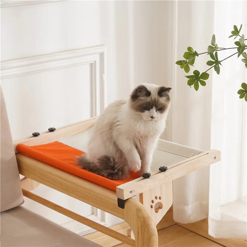 Lit suspendu côté fenêtre pour chat, hamac pour chat, nid de chevet, rebord de fenêtre, lit pour animaux de compagnie, quatre saisons, universel