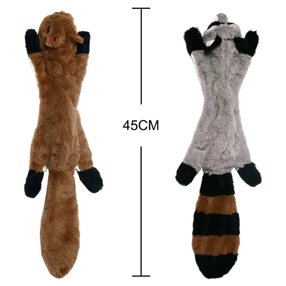 Jouet amusant pour chien, simulation d'animal sans rembourrage, avec couineurs, peluche Durable sans rembourrage, jouet à mâcher pour chien froissé