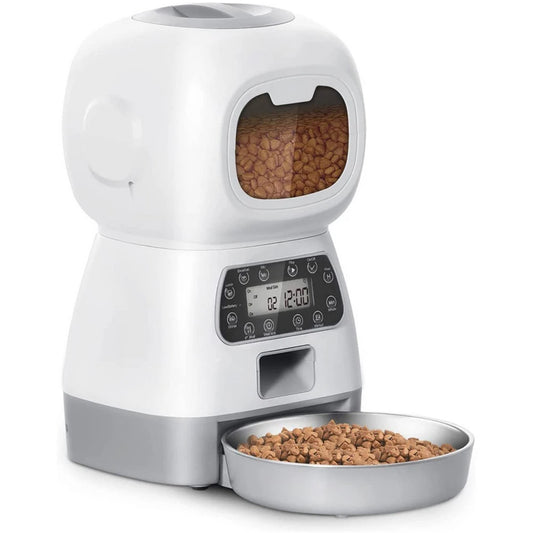 Alimentador automático para mascotas de 3,5l, dispensador de comida inteligente para perros y gatos, cuenco con temporizador, Robot, Alimentación de mascotas, alimentador automático por puntos