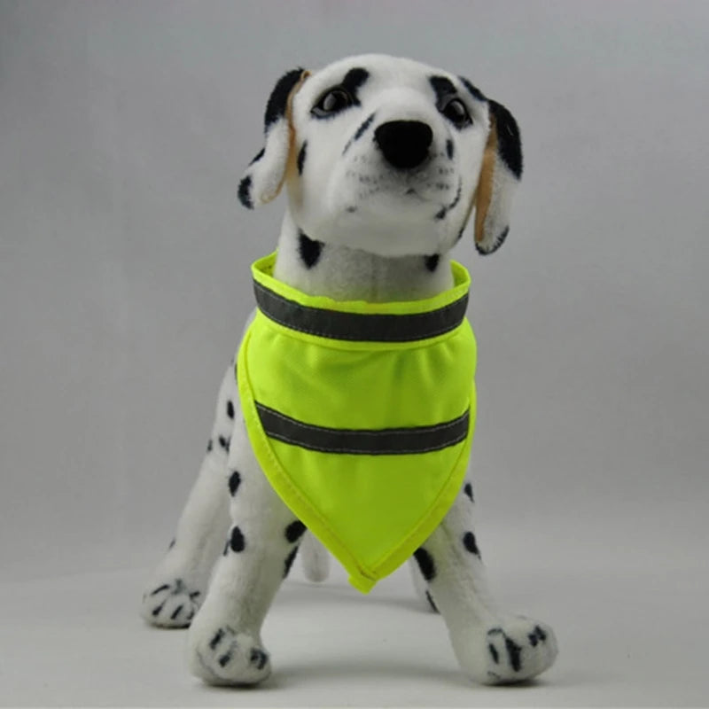 Bandanas para perros, babero reflectante, bufanda, cuello, accesorios para paseos nocturnos, camping