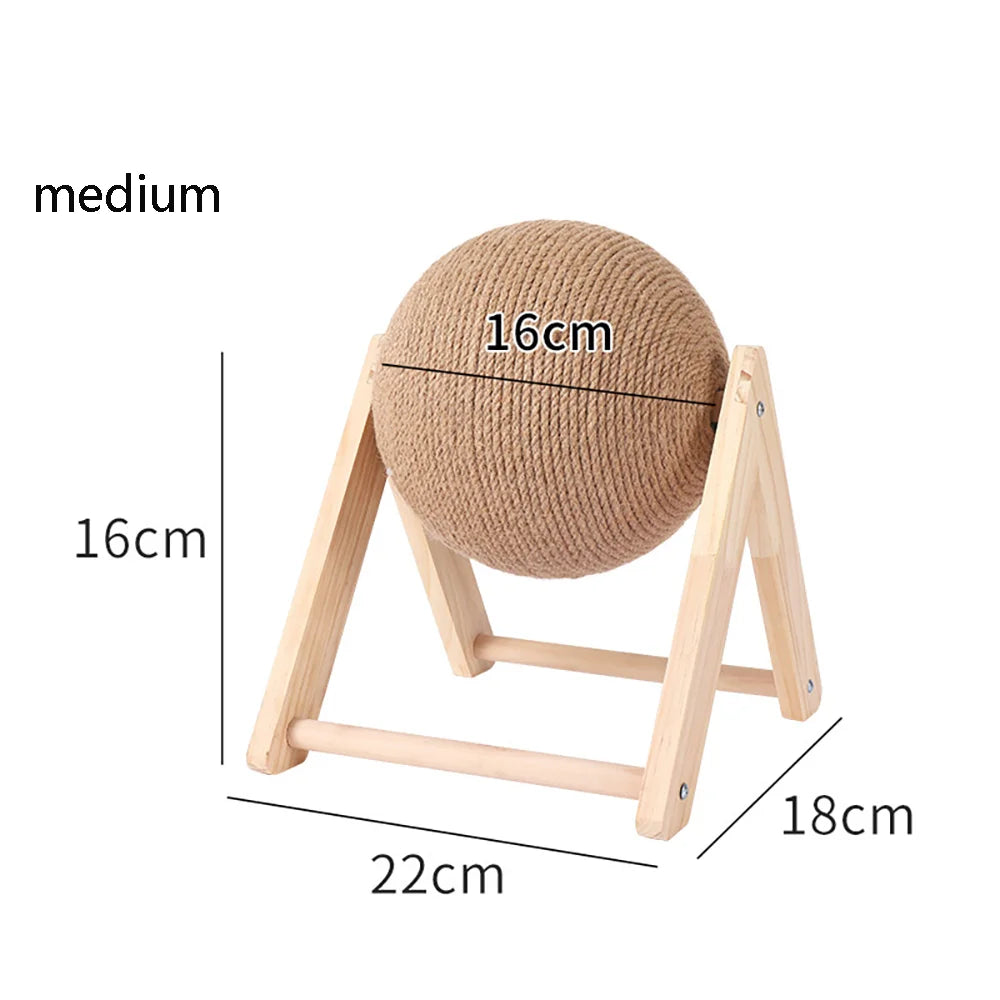 Pelota rascadora para gatos, juguete para gatitos, cuerda de Sisal, tablero de bolas, juguetes con forma de patas, rascador para gatos, suministros de muebles para mascotas resistentes al desgaste