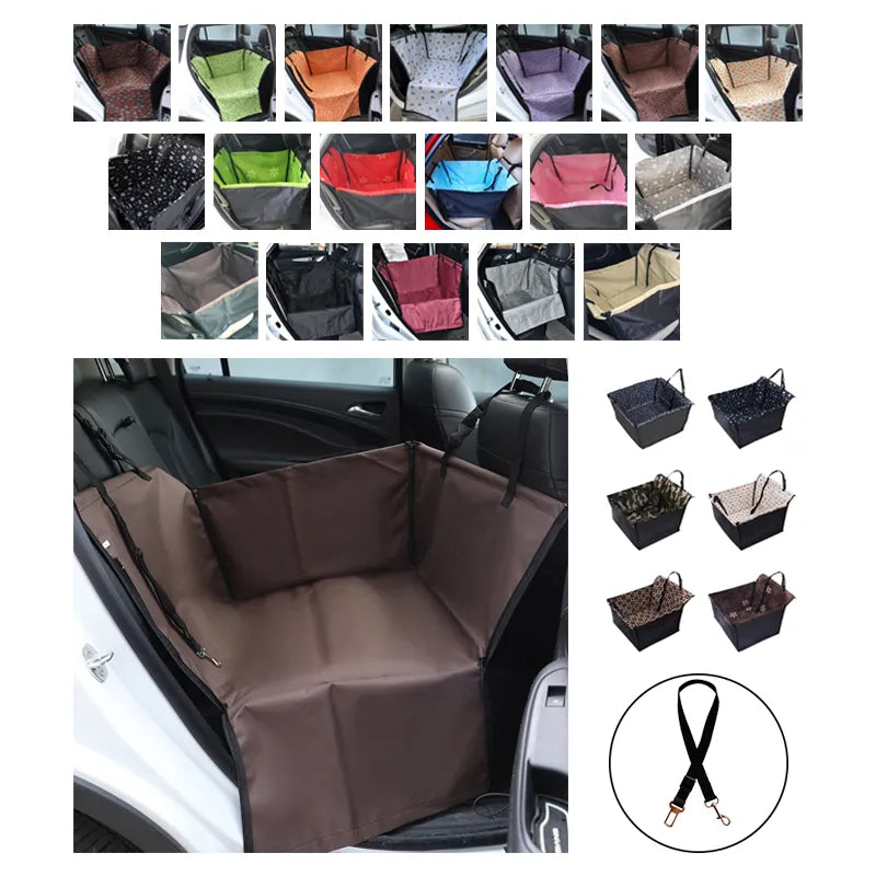 Transportadores de mascotas protector para asiento de coche para perros, estera para gatos, manta, hamaca trasera, Protector, accesorios para transporte de perros