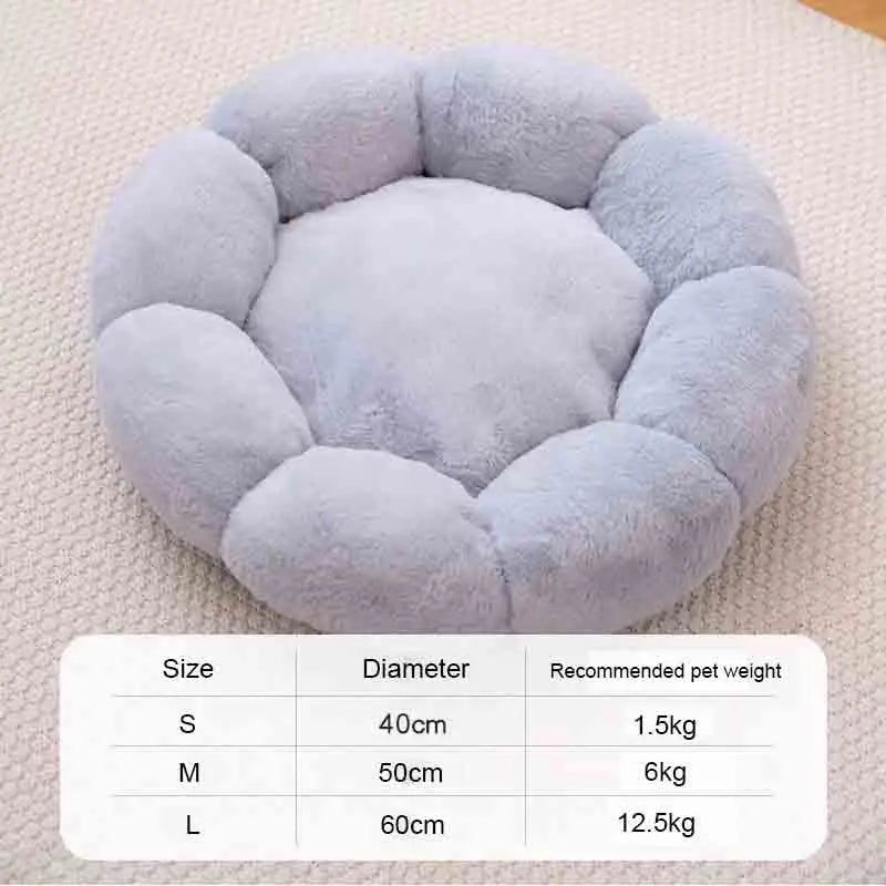 Cama para perros y gatos a la moda, cojín lavable con flores para mascotas, estera para dormir autocalentable para gatos, nido Universal para dormir profundo en las cuatro estaciones, nido para perros