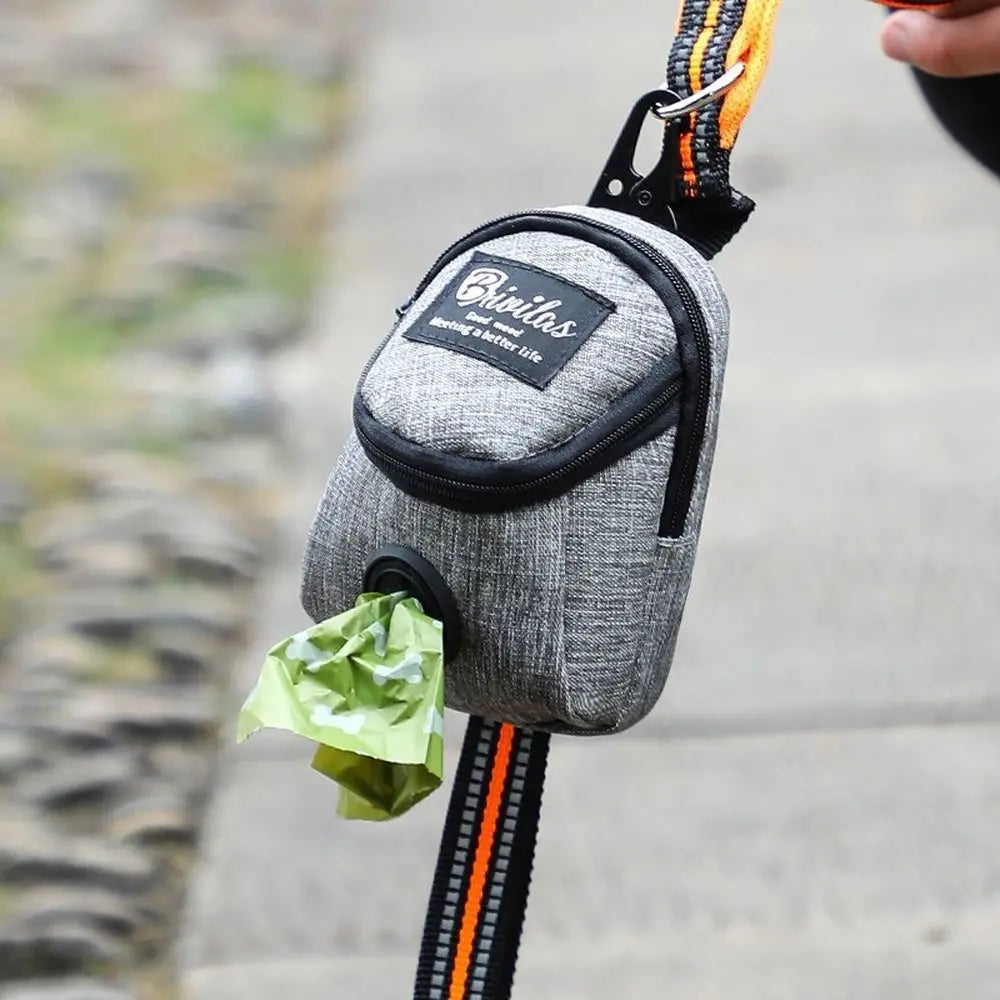 Bolsa portátil para entrenamiento de perros, bolsa para golosinas para perros al aire libre, snack para cachorros, recompensa en la cintura, dispensador de excrementos para perros, accesorios para mascotas