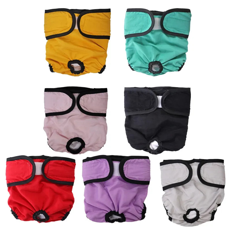 Washable Female Dog Diapers  Premium Reusable Diapers for Dogs in Heat Dog Diapers Female for Pet Iwith Adjustable Snaps