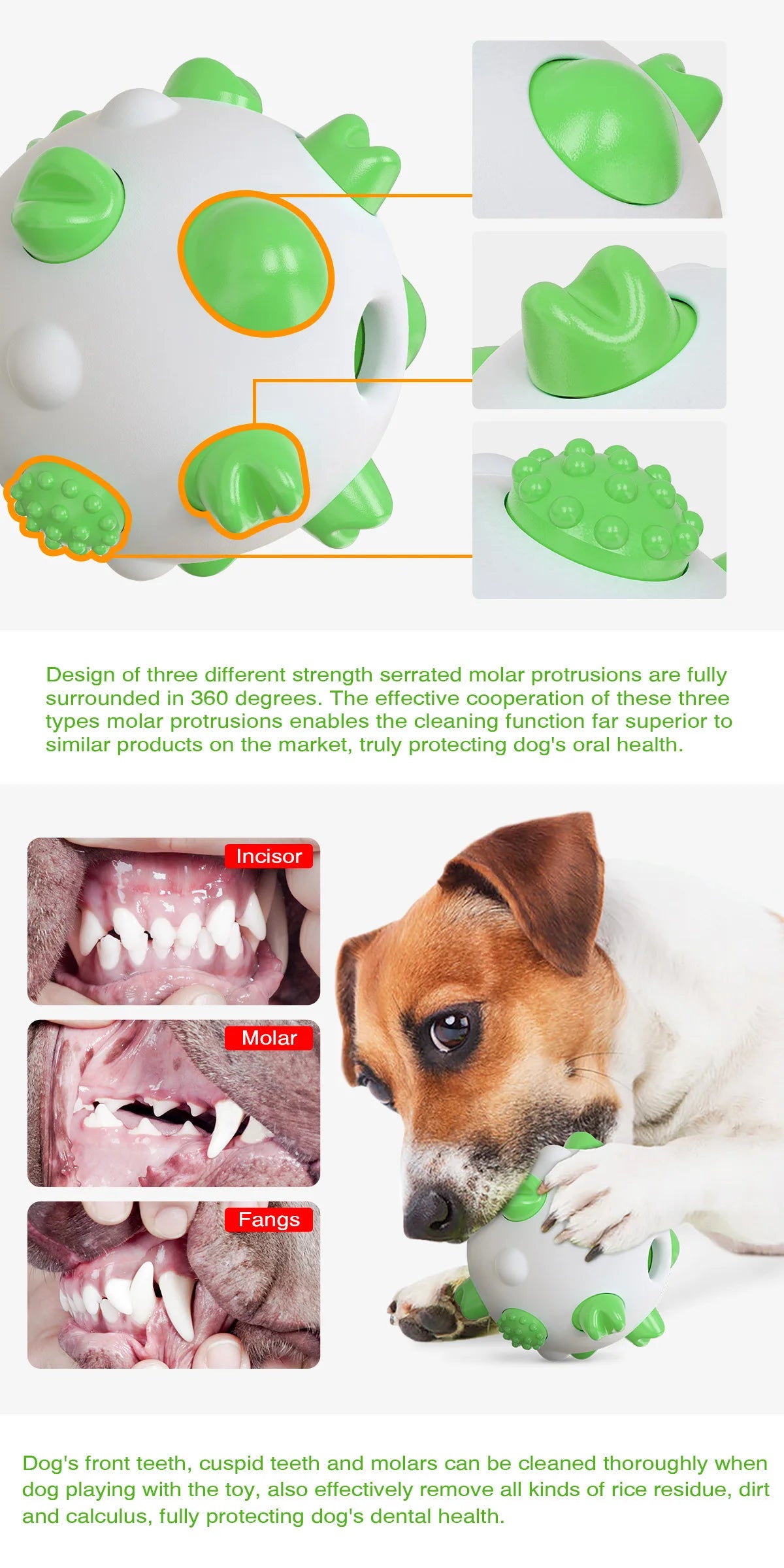 Pelota para perro mascota, cepillo de dientes moldeado, juguete para masticar, limpieza de dientes, seguridad, cuidado de los dientes del perro, suave limpieza de mascotas, suministros de juguete