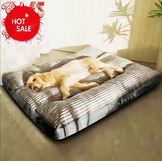 Cama para perro, perrera lavable, sofá grande para mascotas en las cuatro estaciones, cojín grueso de pana para dormir profundo, alfombrilla para cachorros para perros pequeños a grandes