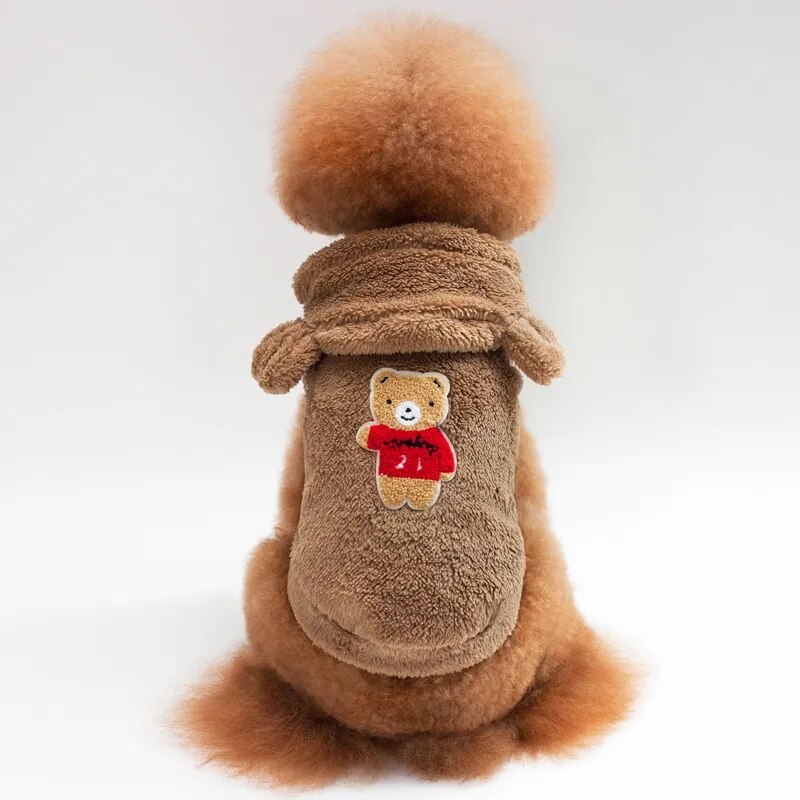 Sudadera con capucha de lana para perros, Ropa de invierno para perros, abrigo, chaqueta, Ropa suave, Ropa para perros, Ropa para perros, Ropa para mascotas, estilo de moda Pug