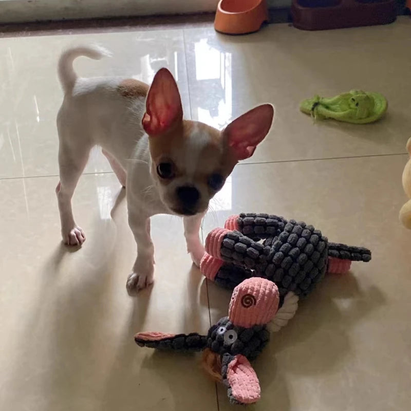 Divertido perro de peluche, burro de juguete con sonido, juguetes chirriantes, resistente a masticar, entrenamiento, perro, cachorro, gato, mascotas interactivas