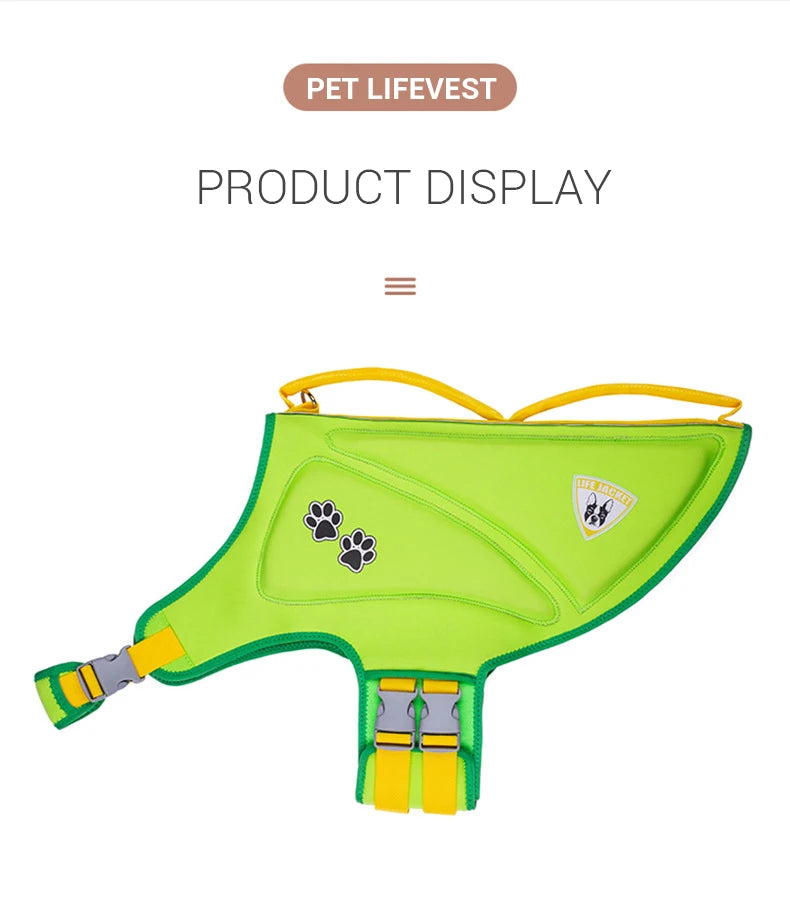 Chaleco salvavidas para perros Chaleco salvavidas para perros de alta visibilidad y súper flotabilidad para perros pequeños y grandes Salvavidas para mascotas Accesorios de traje de baño de flotación