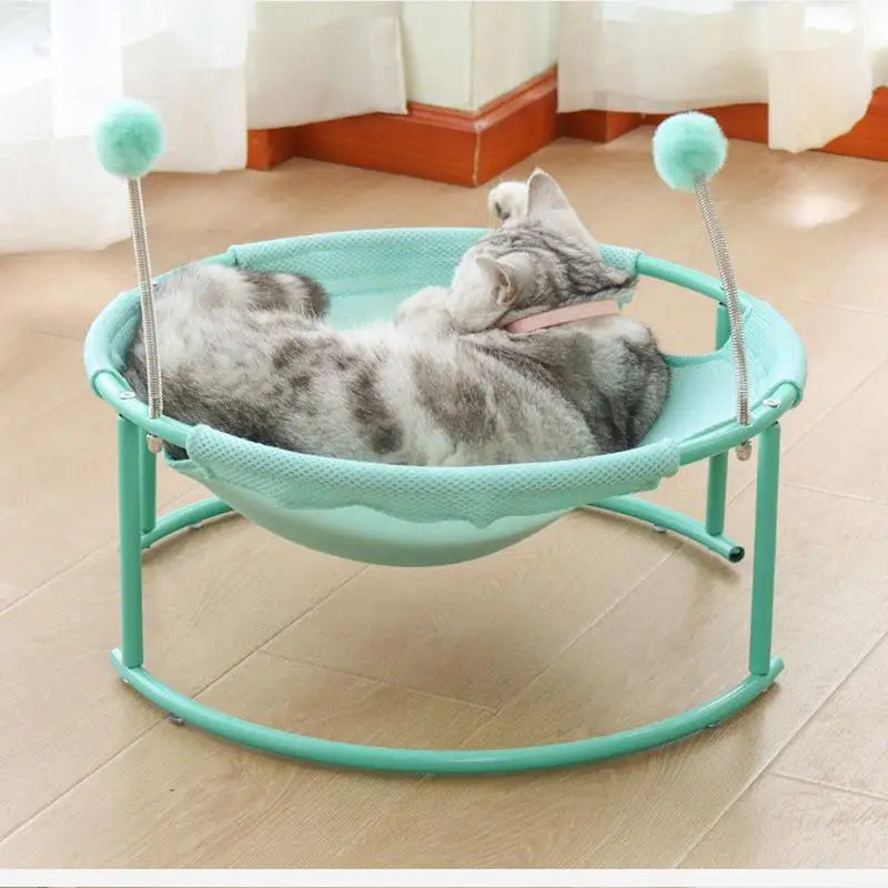 Cama de Gato para mascotas, hamaca extraíble y lavable, cama de princesa para gatos, cuna reclinable, suministros para gatos, superventas