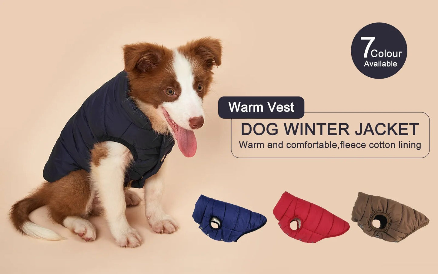 Abrigo de invierno para mascotas, ropa para perros, ropa de invierno, ropa cálida para perros pequeños, abrigo navideño para perros grandes, ropa de invierno, estilo de moda Chihuahua