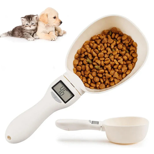 Balance alimentaire pour animaux de compagnie LCD, outil de pesage de précision électronique, cuillère à mesurer l'alimentation des chiens et des chats, balance de cuisine à affichage numérique