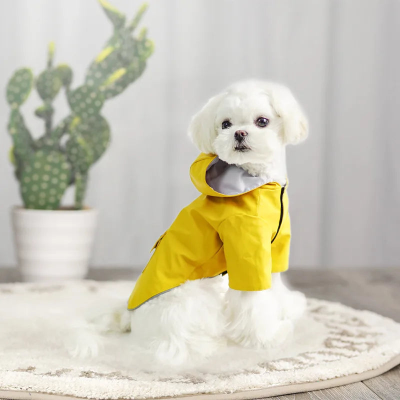 Chubasqueros reflectantes para perros pequeños y grandes, chaqueta impermeable, ropa para cachorros transpirable al aire libre