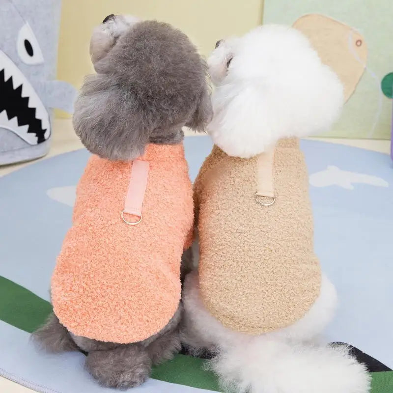 Suéter cálido de invierno para perros pequeños, ropa de peluche para perros, abrigo suave para cachorros, chaqueta, ropa para cachorros de osito Chihuahua, suministros para perros