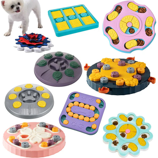 Jouets Puzzle pour chiens, gamelle pour ingestion lente, interactif, augmentation du qi, distributeur de nourriture, antidérapant, bol à manger lentement, jeux de nourriture pour chiens et chats