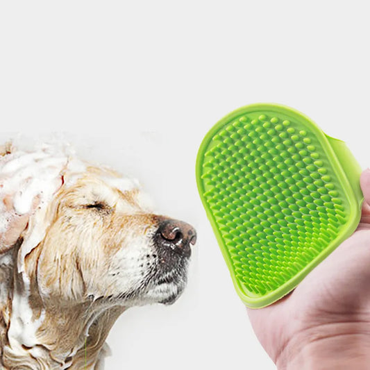 Soft Rubber Dog Brush Comb Cat Bath Brush Rubber Glove Hair Fur Grooming Massage Brush For Dog Cats Pet Bath Supplies