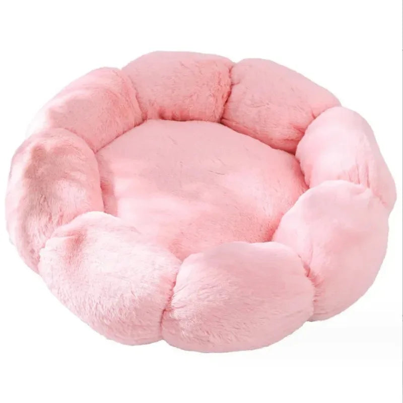 Utilisez un tapis unique en forme de fleur pour chien et chat pour un sommeil confortable, lit pour animal de compagnie pour l'intérieur et l'extérieur.