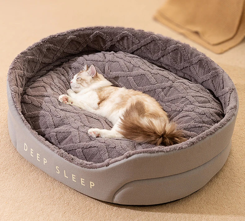 Big Bed Pet Sleeping Bed Large Dogs Pet Items Pet Medium Warm Cushion Mat Supplies Kennel Products Home Garden