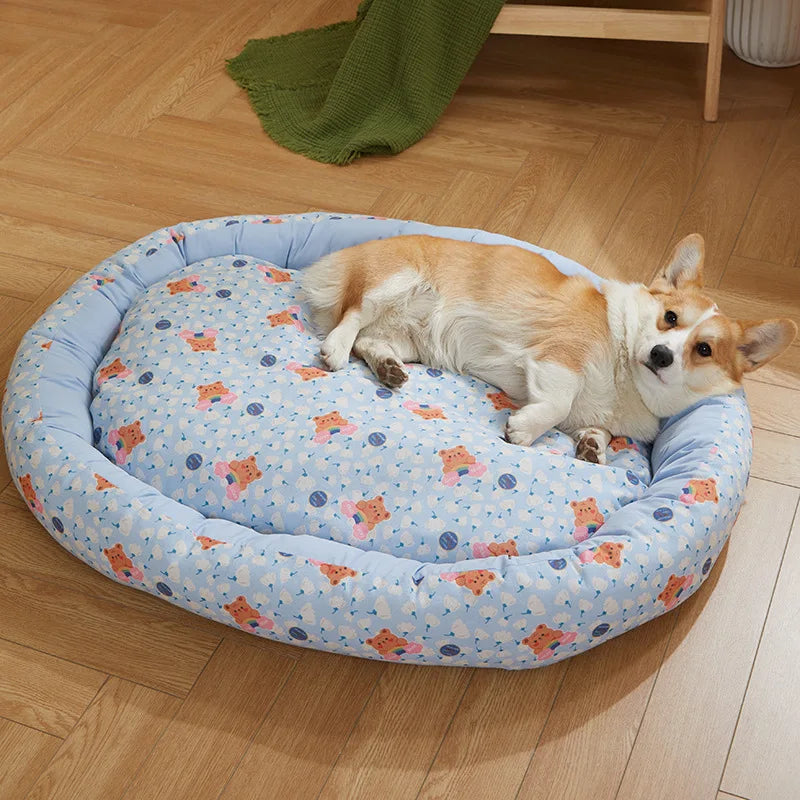 Pet Dog Bed Comfortable Pet Mat Bed for Dogs Soft Comfortable Detachable Pet Bed Kennel Dog Sofa Cushion Dog