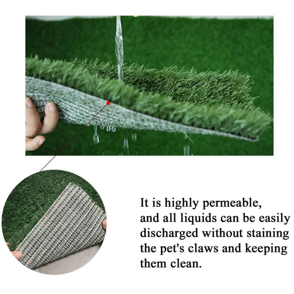 Artificial Simulated Lawn Garden Yard Non-slip Green Fake Grass Replacement Pad Indoor Carpet Pet Grass Mat Home Decor