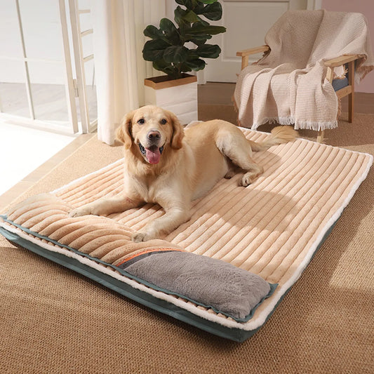 Tapis de canapé-lit pour chien, produits pour animaux de compagnie, lits pour chiots, peluche moyenne, lavable, grand et chaud, petit panier, niche moelleuse