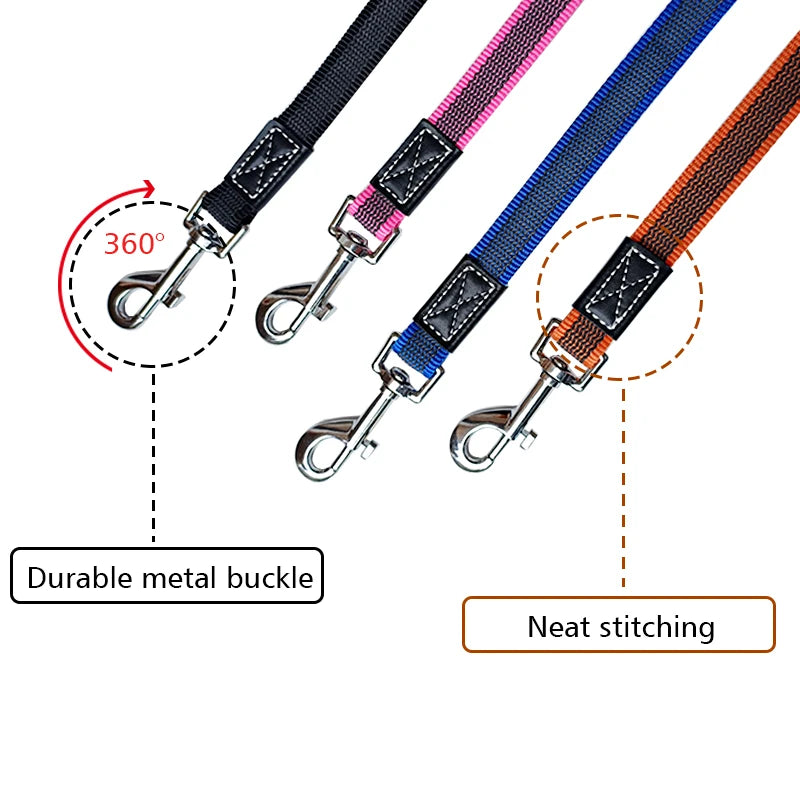 Anti Slip Long Dog Leash 5M 3M 2M Small Large Pet Training Leashes 5 3 2 Meters Puppy Light Lead Rope Strap Black Accessories