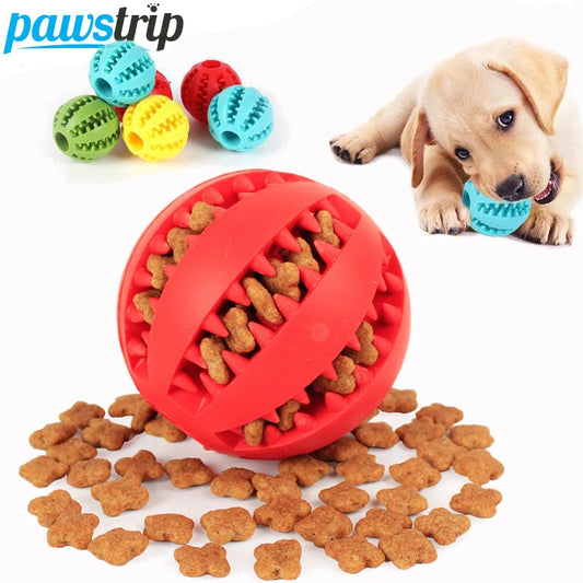 Jouets doux pour animaux de compagnie, balle élastique Interactive amusante, jouet à mâcher pour dents de chien, boule propre, nourriture, balle en caoutchouc Extra-résistante pour chien