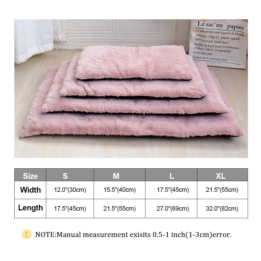 Thick Dog Sleeping Mat Warm Winter Pet Bed Mattress Puppy Cat Sofa Blanket For Small Large Dogs Cats Kennel Washable