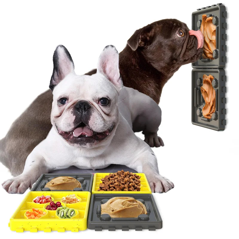 Comedero para perros, platos para perros, alimentador para mascotas, alimentador lento, tienda de mascotas, todo para perros, baño para perros, ventosa de silicona, plato de comida, cuenco de juguete