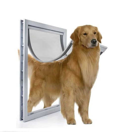 Puerta para mascotas para puertas ABS de alta calidad PVC con llama entrada puerta con solapa exterior cubierta de puerta antilluvia accesorios extra aislados y para clima frío