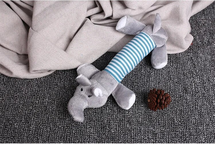 Juguete para perros juguete de peluche con chirrido para perros, suministros aptos para todos los cachorros, juguete con sonido de mascota, divertido y duradero, Molar para masticar, lindo juguete, suministros para mascotas