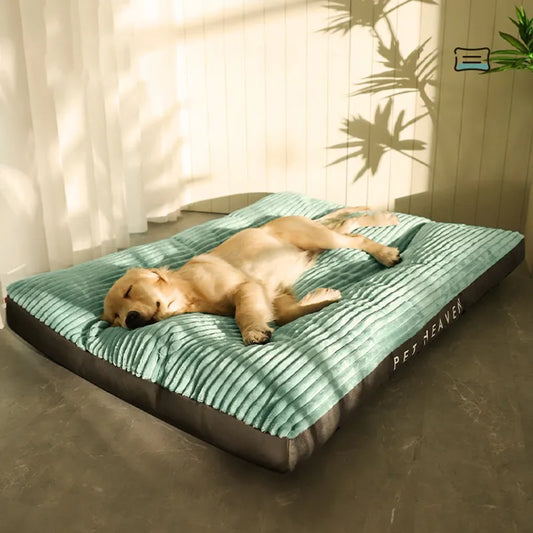 Alfombrilla grande de pana para perros medianos y grandes, cama para dormir para mascotas, sofá grande y grueso, suministros para mascotas lavables y extraíbles