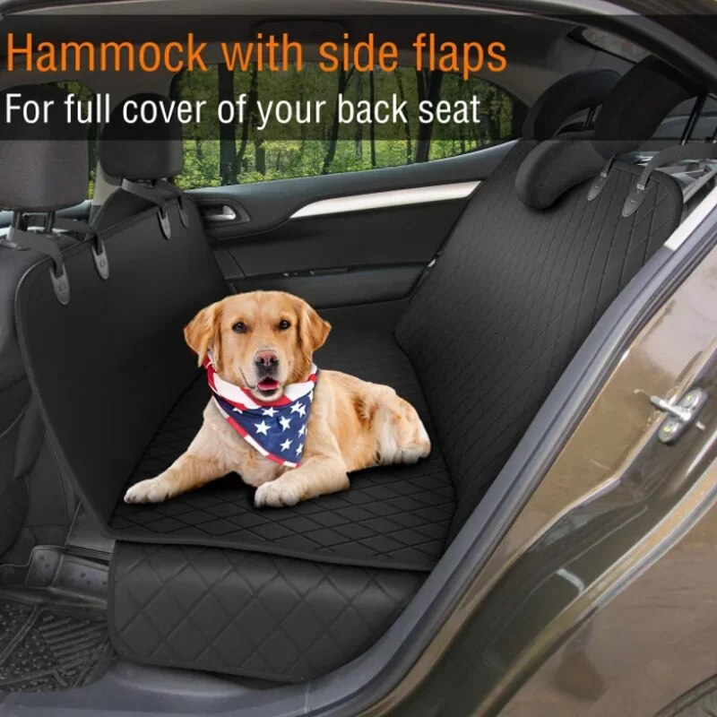 Dog Car Seat Cover 100% Pet Dog Carriers Travel Mat Hammock For Small Medium Large Dogs Car Rear Back Seat Safety Pad Accessories