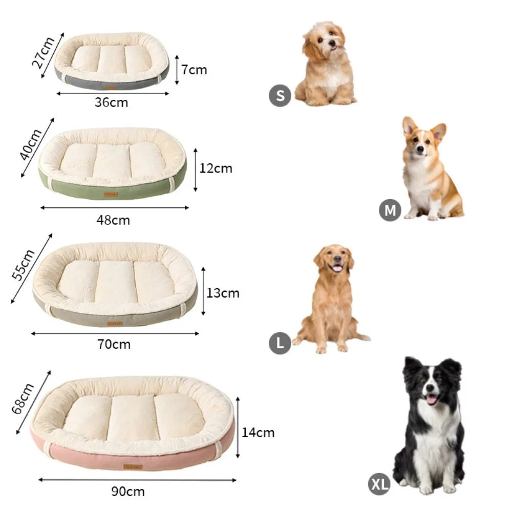 Perrera para perros, estera cálida para mascotas, cama universal para las cuatro estaciones, estera para dormir, estera gruesa para perrera para perros pequeños y medianos.