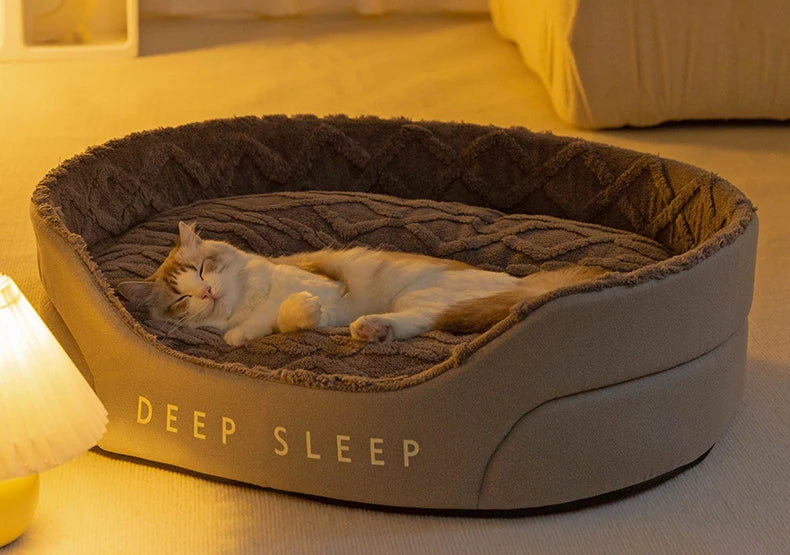 Big Bed Pet Sleeping Bed Large Dogs Pet Items Pet Medium Warm Cushion Mat Supplies Kennel Products Home Garden